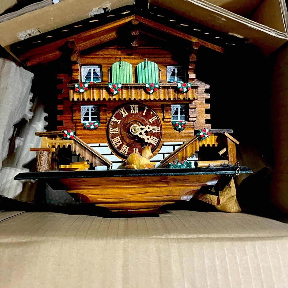 New in box,  Der Frohliche Wanderer Cuckoo Clock.